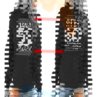 Hip Hop 50 Years Of Old School 50 Year Old School Retro Women Hoodie | Mazezy