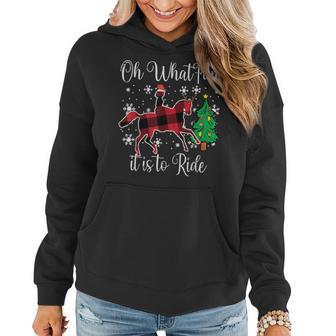 Horse Oh What Fun It Is To Ride Christmas Xmas Girls Women Hoodie - Monsterry CA
