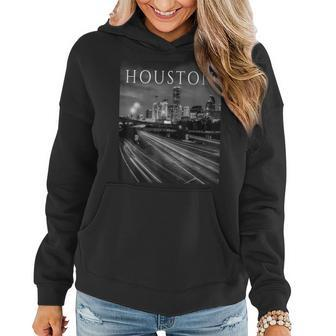 Houston Texas Downtown City Skyline Tx For Women Women Hoodie | Mazezy