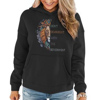 I Dont Co-Parent With The Government Lion Co-Parenting Gifts For Lion Lovers Funny Gifts Women Hoodie | Mazezy