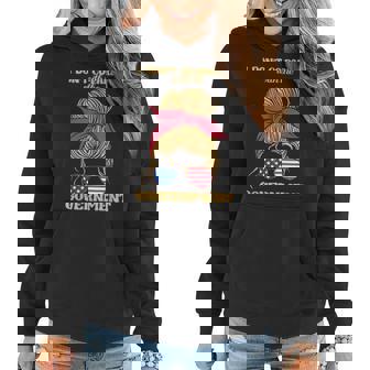 I Dont Co-Parent With The Government - Parents Government Funny Gifts Women Hoodie | Mazezy