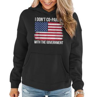 I Don’T Coparent With The Government American Flag Mom Dad Gifts For Mom Funny Gifts Women Hoodie | Mazezy