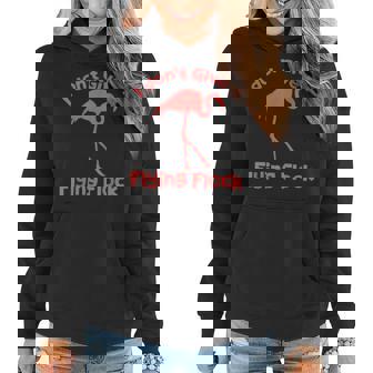 I Dont Give A Flying Flock Sarcastic Flamingos Bird Lovers Women Hoodie | Mazezy