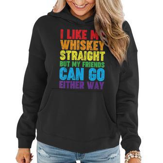 I Like My Whiskey Straight Lesbian Gay Lgbt Love Pride Women Hoodie | Mazezy