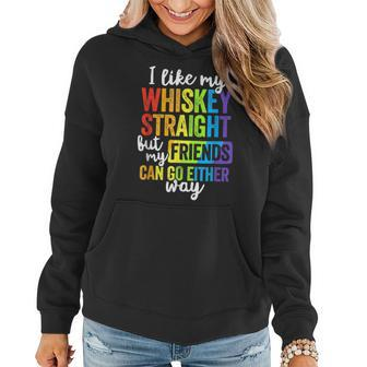 I Like My Whiskey Straight Lgbt Pride Gay Lesbian Women Hoodie | Mazezy