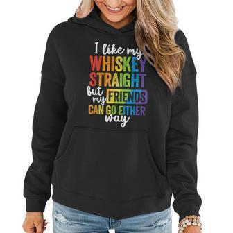 I Like My Whiskey Straight T Lgbt Pride Gay Lesbian Women Hoodie | Mazezy