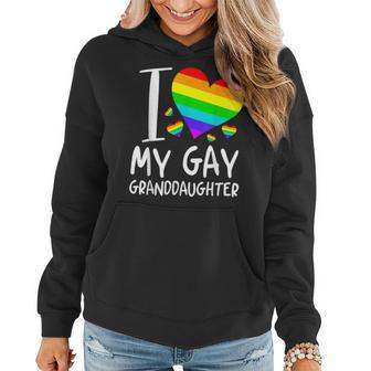 I Love My Gay Granddaughter Lgbt Month Family Proud Women Hoodie - Seseable