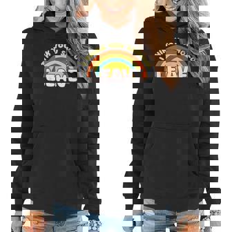 I Think You Should Leave Funny Rainbow Women Hoodie | Mazezy