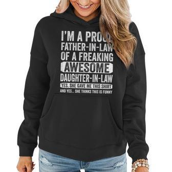 Im A Proud Father In Law Daughter In Law Fathers Day Women Hoodie - Thegiftio UK