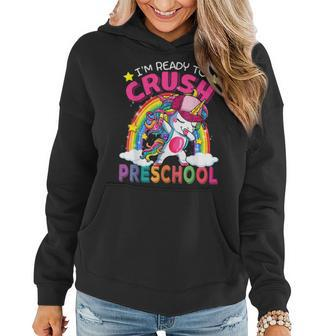 Im Ready To Crush Preschool Unicorn Back To School Girls Women Hoodie - Thegiftio UK