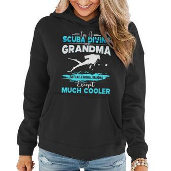 I'm A Scuba Diving Grandma Except Much Cooler Women Hoodie | Mazezy