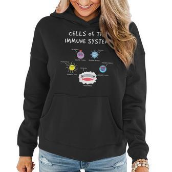 Immunology Lover Cells Of The Immune System Scientist Women Hoodie | Mazezy