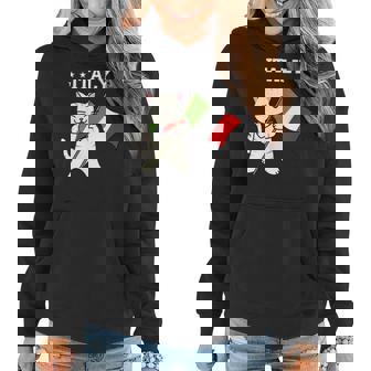 Italian Flag & Cat | Italy Women Hoodie | Mazezy