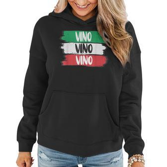 Italian Wine Drinker Italy Wine Lover Drinking Vino Women Hoodie | Mazezy