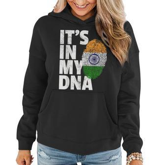 It's In My Dna India Flag Indian Novelty Women Hoodie | Mazezy