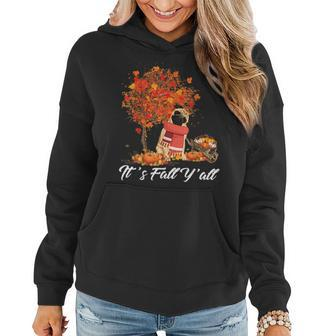 It's Fall Y'all Pug Dog Lovers Thanksgiving Halloween Halloween Women Hoodie | Mazezy