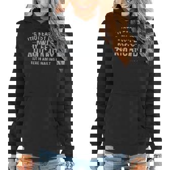 Its Not Easy Being My Wifes Arm Candy Here I Am Nailing It Women Hoodie | Mazezy