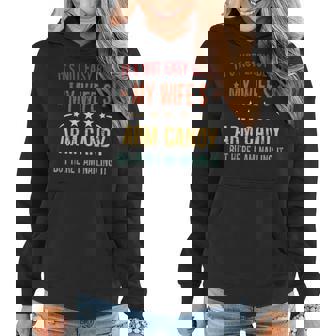 It's Not Easy Being My Wife's Arm Candy Here I Am Nailing It Women Hoodie | Mazezy