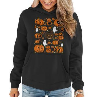 Jackolantern Ghost Fall Evil Pumpkin Halloween Halloween Women Hoodie | Mazezy
