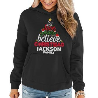 Jackson Name Gift Christmas Jackson Family Women Hoodie - Seseable