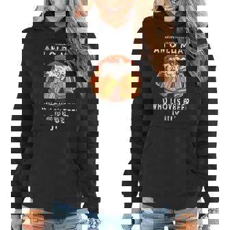 July Never Underestimate An Old Man Who Loves Beer Women Hoodie - Seseable