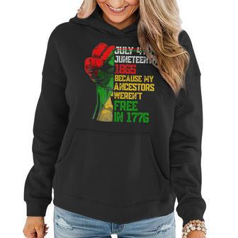 Junenth Is My Independence Day Afro Black Women Men Women Hoodie - Seseable
