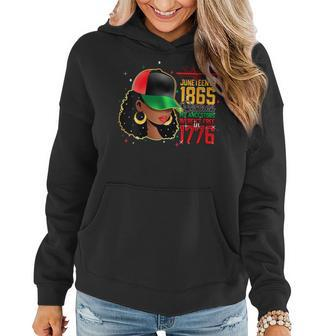 Junenth Is My Independence Day Black Women Black Prid1865 Gift For Womens Women Hoodie | Mazezy