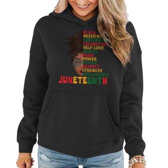 Junenth Is My Independence Day Black Women Black Pride Women Hoodie - Thegiftio UK