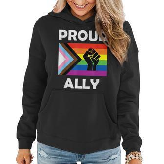 Junenth Proud Ally Lgbt Rainbow Gay Pride Flag Men Women Hoodie | Mazezy