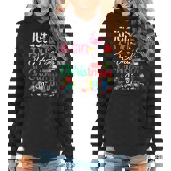 Just A Girl Who Loves Christmas In July Women Girls Summer Summer Funny Gifts Women Hoodie | Mazezy