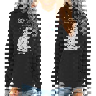 Karma Is A Cat Cute White Kitten Kitty Women Girls Kids N Women Hoodie - Thegiftio