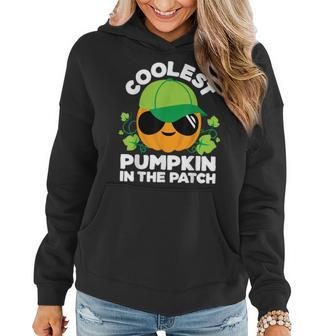 Kids Pumpkin Patch Boys Or Girls Fall Coolest Halloween Halloween Women Hoodie | Mazezy