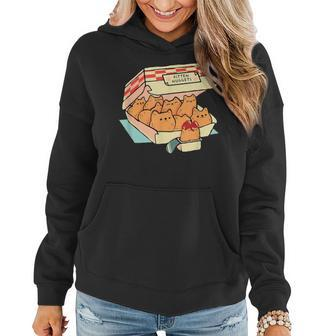 Kitten Nuggets Fast Food Cat And Chicken Nugget Lover Quote Women Hoodie | Mazezy DE