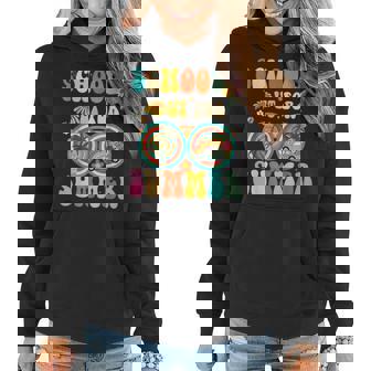 Last Day Of Schools Out For Summer Teacher Sunglasses Groovy Women Hoodie