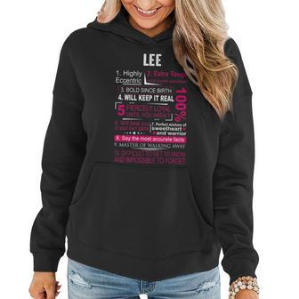 Lee Name Gift Lee Women Hoodie - Seseable