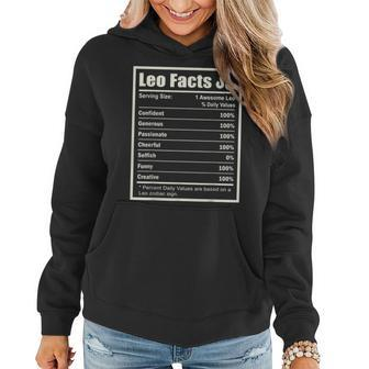 Leo Zodiac Sign Fun Facts Men Women Birthday Women Hoodie - Monsterry UK
