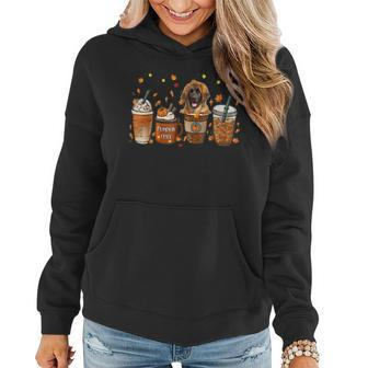 Leonberger Fall Coffee Pumpkin Spice Latte Iced Autumn For Coffee Lovers Women Hoodie | Mazezy