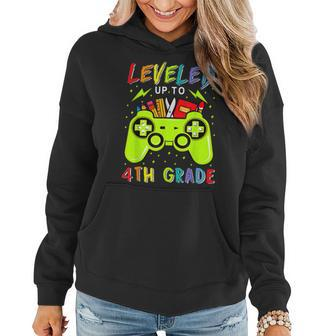 Leveled Up To 4Th Grade Gamer Back To School First Day Boys Women Hoodie - Monsterry DE