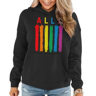 Lgbt Ally Pride Rainbow Proud Ally Women Hoodie - Seseable