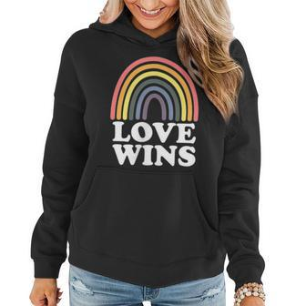 Lgbt Flag Pride Pocket Rainbow Love Wins Women Hoodie | Mazezy