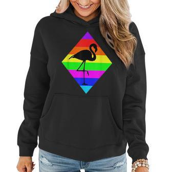 Lgbt Gay Pride Equal Rights Rainbow Queer Gay Flamingo Women Hoodie | Mazezy