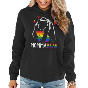 Lgbt Mama Momma Bear Gay Pride Proud Mom Mothers Day Women Hoodie - Thegiftio UK