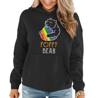 Lgbt Poppy Bear - Gay Pride Equal Rights Rainbow Women Hoodie | Mazezy