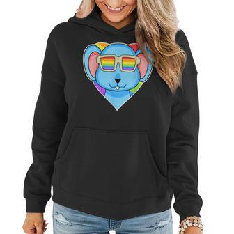 Lgbt Rainbow - Rat - Gay Pride - Lgbt Heart Animal Mouse Women Hoodie | Mazezy