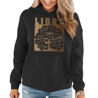 Libra Girl African American Melanin Birthday Women Hoodie - Thegiftio UK