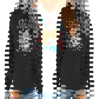 Life Is Better With A Corgi Western Leopard National Pet Day Women Hoodie | Mazezy
