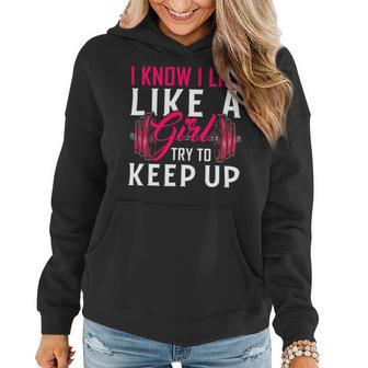 Lift Like A Girl Bodybuilding Weight Training Gym Women Hoodie - Monsterry UK