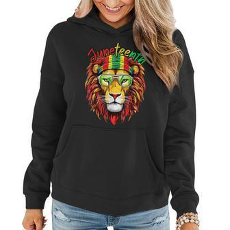 Lion Junenth Women Dress Black History Freedom Gifts For Lion Lovers Funny Gifts Women Hoodie | Mazezy UK
