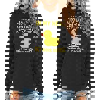 Little Voices In My Head Keep Telling Me Get More Ducks Gift For Women Women Hoodie - Thegiftio