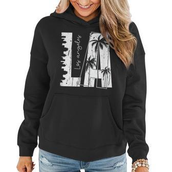 Los Angeles Women Graphic Men California Print California Gifts And Merchandise Funny Gifts Women Hoodie | Mazezy